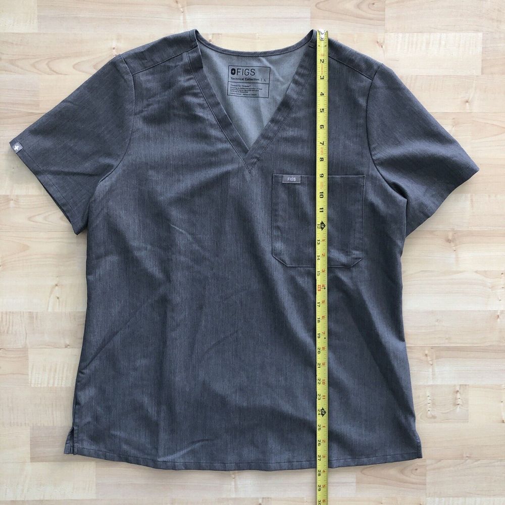 FIGS Gray Technical Collection Shirt Jogger Scrub Set Women's Large - Picture 7 of 16
